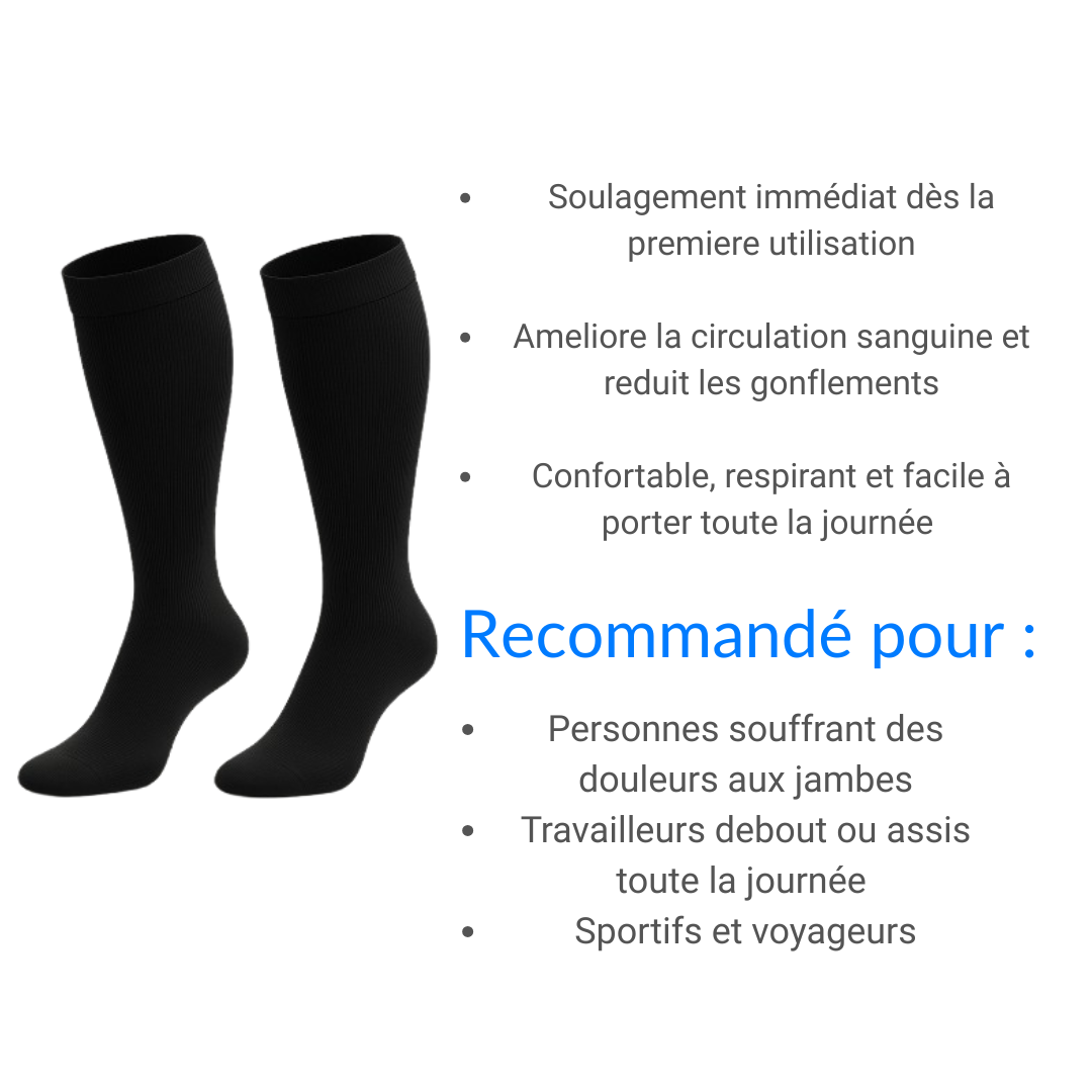 Chaussette de compression médicale