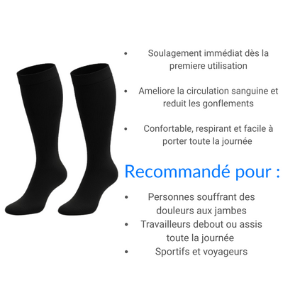 Chaussette de compression médicale